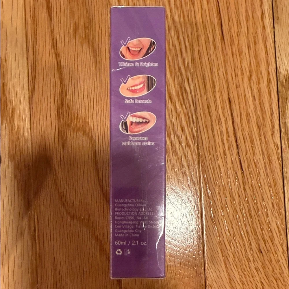 Gaayou Purple Color Corrector Stain Remover Toothpaste - Grape & Mint